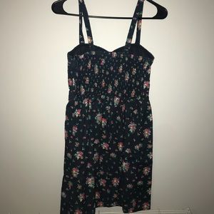 Navy floral dress